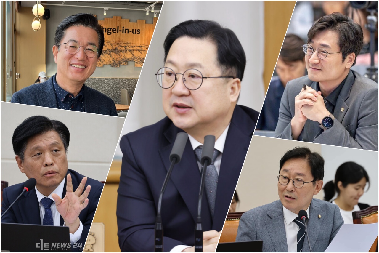 내년 6월 3일 치러지는 제9회 전국동시지방선거가 1년여 앞으로 다가오면서 대전시장 선거가 일찌감치 불 붙는 모습이다. 현직 시장의 재선 도전 여부와 여권의 탈환 전략이 맞물리며 뭍밑경쟁이 시작됐다는 분석이다. 이장우 대전시장 재선 도전이 기정사실로 받아지는 분위기 속 더불어민주당 장철민 의원과 허태정 전 대전시장, 박범계 의원과 조승래 의원이 출마 의지를 다지거나 하마평에 오르고 있다. 황재돈 기자. 