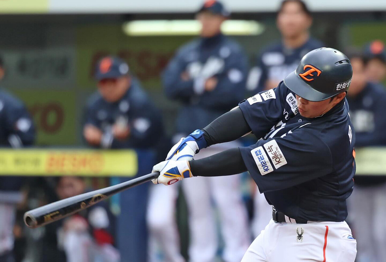  문현빈 선수. 한화이글스 공식 페이스북 페이지.