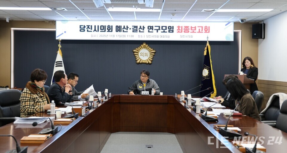 17일 열린 당진시의회 예산·결산 연구모임 최종보고회 모습. /당진시의회 