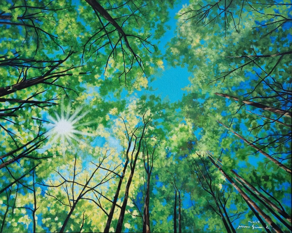 ‘휴(休)-3’ 최문선, 90.9×72.7㎝, Oil on canvas, 2025