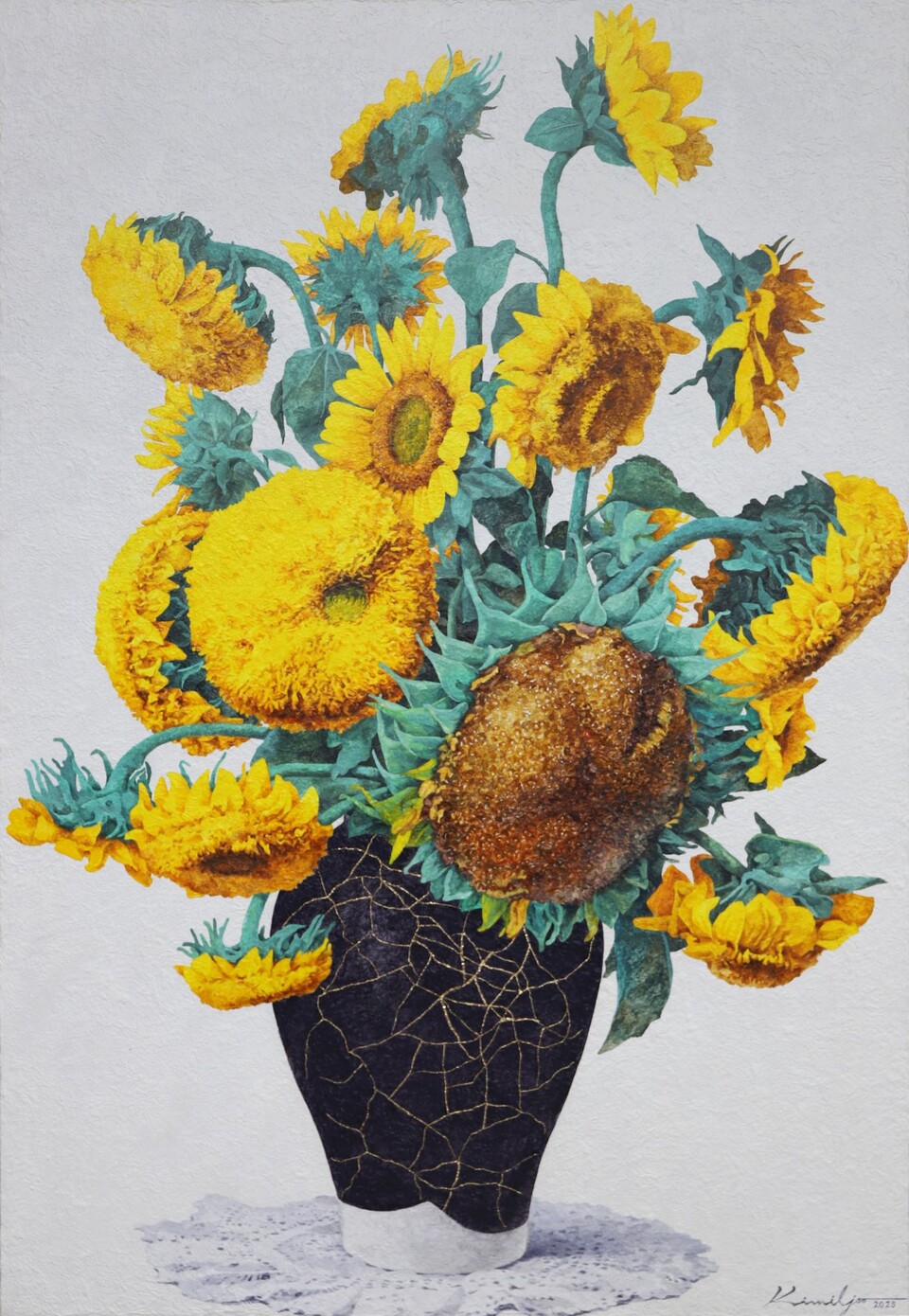 ‘The Present-삶의 향기’ 김일주, 89.4×130.3㎝, Acrylic on Korean Paper, 2025.