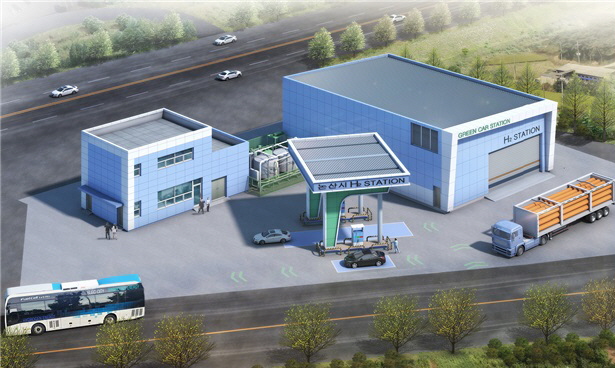 논산 수소충전소 조감도.
