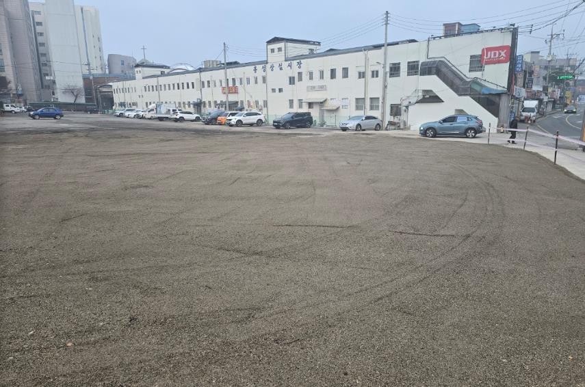 홍성군이 원도심의 고질적인 주차난 해소를 위해 추진중인 ‘명동상가 공영주차장 조성사업’이 속도를 내고 있다. 홍성군 제공. 